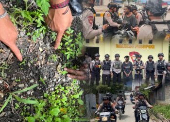 Patroli Polres Jayawijaya Amankan Warga Diduga Konsumsi Narkotika