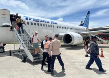 Kedatangan Tim Audit Kinerja Tahap Ii Itwasda Polda Papua di Bandara Wamena