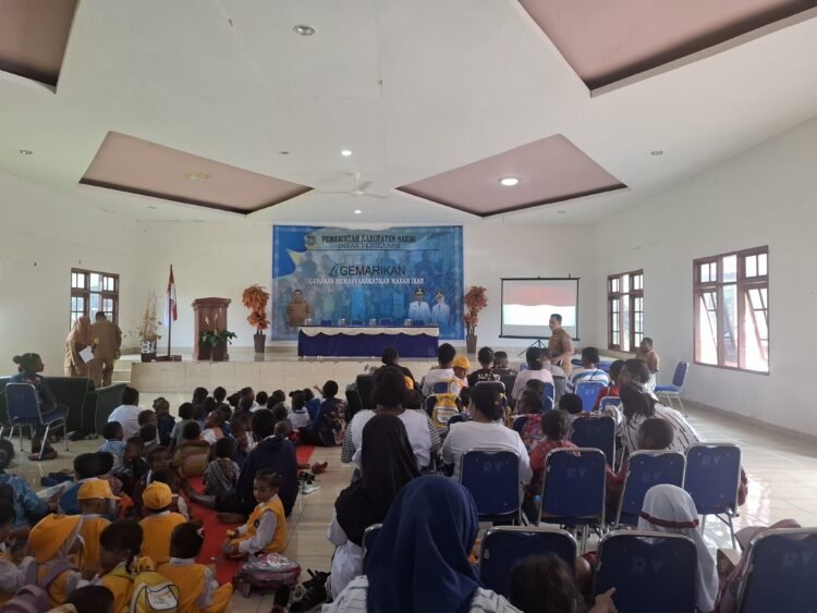 Kapolsek Sarmi Kota Dukung Gerakan Gemarikan, Ajak Masyarakat Cintai Ikan Lokal