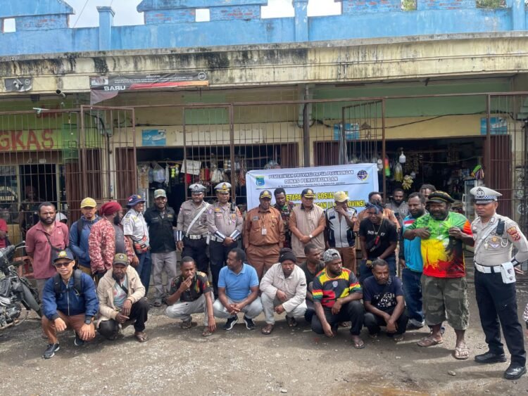 Sat Lantas Polres Jayawijaya Sosialisasikan Rencana Induk Jaringan LLAJ dan Keselamatan Berlalu Lintas