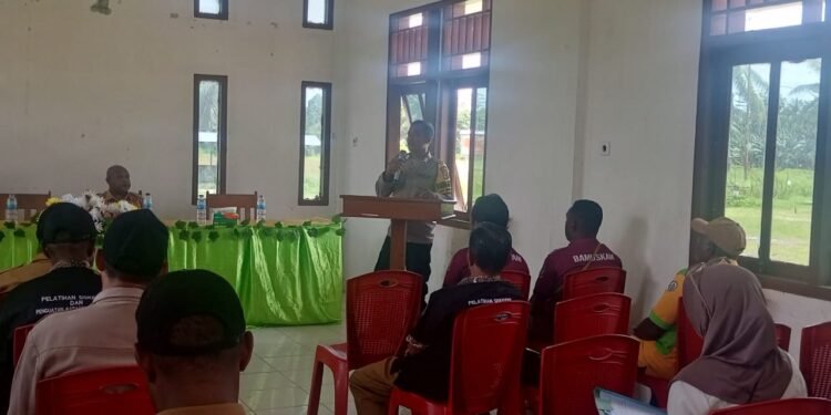 Polsek Bonggo Dukung Pendataan Lahan Koperasi Merah Putih