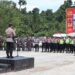 Kapolres Sarmi Pimpin Apel Gelar Pasukan Kesiapsiagaan Hadapi Bencana Hidrometeorologi