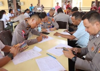 Tes Psikologi, Polres Sarmi Pastikan Kesiapan Mental Anggota Pemegang Senpi