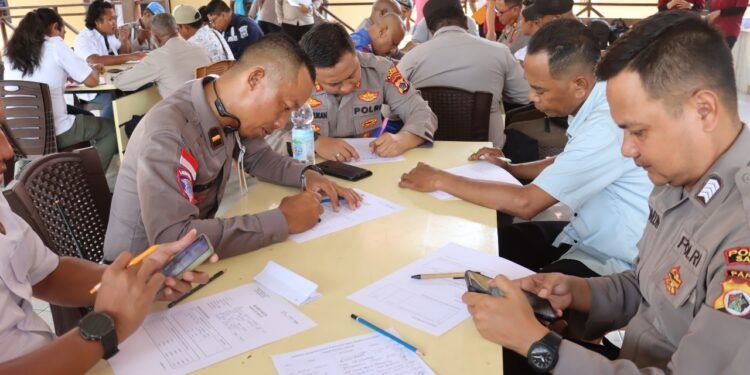 Tes Psikologi, Polres Sarmi Pastikan Kesiapan Mental Anggota Pemegang Senpi