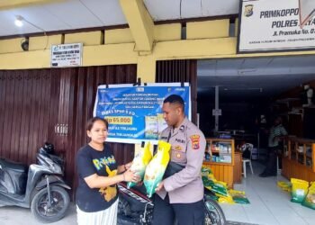 Polres Jayawijaya Gelar Gerakan Pangan Murah Bersama Kcp Bulog Jayawijaya