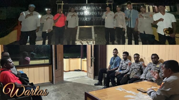 Kunjungan Kerja Kapolres Mambereramo Raya Ke Polsek Waropen Atas (Wartas) Kabupaten Mamberamo Raya