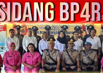 Upacara Serah Terima Jabatan Kabag Ops, Kasat Binmas dan Kasat Narkoba Polres Mamberamo Raya