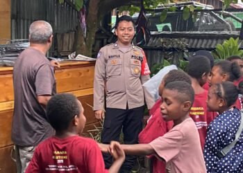 Operasi Rasaka Cartenz 2025, Subsatgas Si Ipar Polres Jayawijaya Gelar Kegiatan Sosial di Kampung Walani