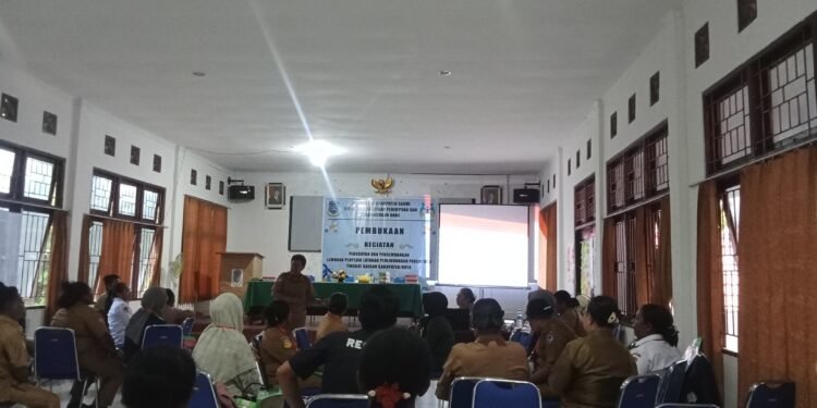 Sinergi Bersama, Polsek Sarmi Kota Hadiri Penguatan Lembaga PPA Kabupaten Sarmi