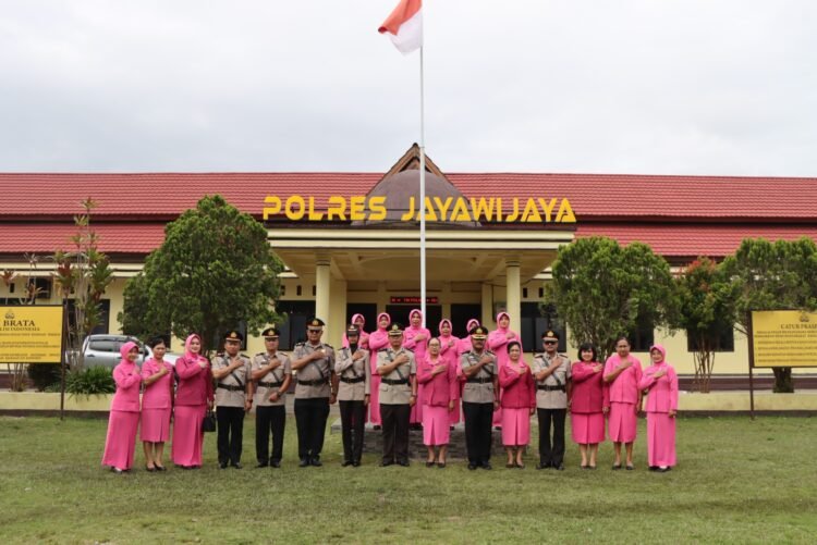 Upacara Serah Terima Jabatan Wakapolres, Kapolsek, Kasat Lantas, dan Kasat Intelkam Polres Jayawijaya