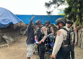 Polres Jayawijaya Patroli dan Razia Jaga Keamanan Kota Wamena