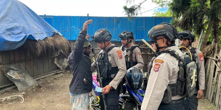 Polres Jayawijaya Patroli dan Razia Jaga Keamanan Kota Wamena