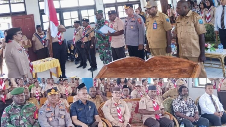 Kapolres Mamberamo Raya Mengjhadiri Pengukuhan Majelis Pembimbing Cabang Gerakan Pramuka Masa Bakti Tahun 2025-2030 di kab. Mamberamoraya