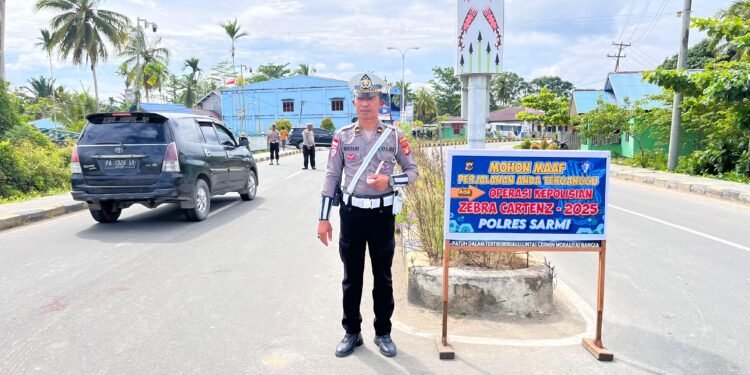 Hari Kedua Operasi Zebra 2025, Sat Lantas Sarmi Amankan Puluhan Kendaraan Tanpa Surat Lengkap