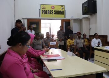 Polres Sarmi Gelar Sidang BP4R untuk Dua Pasangan Personel yang Akan Melangsungkan Pernikahan