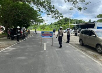 Sat Lantas Polres Sarmi Intensifkan Himbauan dan Penindakan Simpatik pada Ops Zebra Hari Keempat
