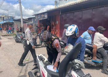 Sat Samapta Polres Jayawijaya Laksanakan Patroli Dialogis Pastikan Situasi Wilayah Tertib dan Aman