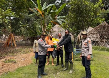 Sat Samapta Polres Jayawijaya Laksanakan Patroli Dialogis Pastikan Situasi Wilayah Tertib dan Aman