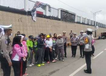 Sat Lantas Polres Jayawijaya Gelar Penyuluhan “Police Goes To Community” Bersama Ikatan Bidan Indonesia