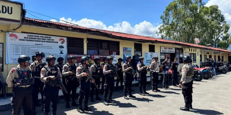 Polres Jayawijaya Gelar Razia dan Patroli untuk Cegah Gangguan Keamanan di Kota Wamena