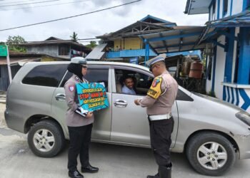 Sat Lantas Polres Sarmi Gencarkan Edukasi Keselamatan pada Hari ke-11 Ops Zebra Cartenz 2025