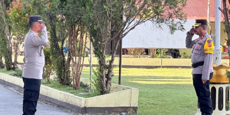 Polres Jayawijaya Gelar Apel Pasukan Antisipasi Kalender Kamtibmas Bulan Desember 2025