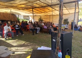 Polsek Bolakme Amankan Pembukaan Kelompok Tani Munak dan Peresmian Papan Nama Sekretariat Distrik Wentab Munak di Yalengga