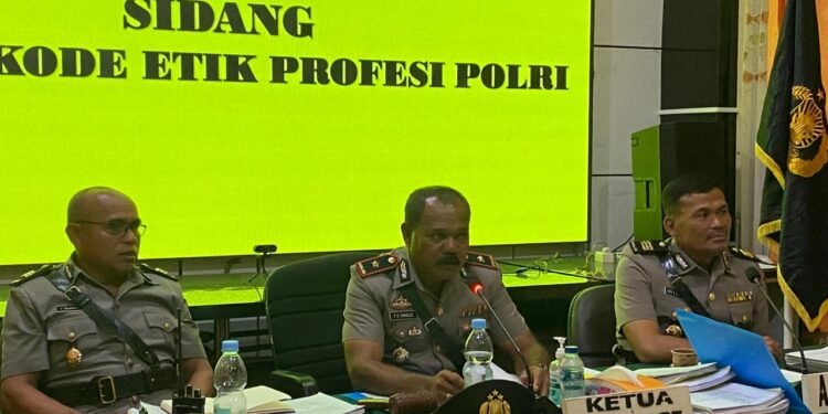Polres Jayawijaya Gelar Sidang Komisi Kode Etik Profesi Polri Terhadap Enam Personil