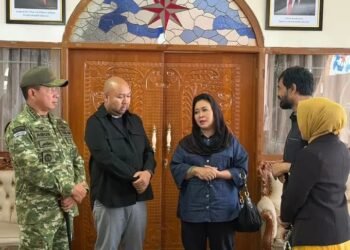 Panglima TNI Dampingi Menhan RI Tinjau Langsung Pengungsi Banjir di Pidie Jaya, Aceh