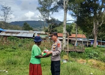 Polsek Kurulu Polres Jayawijaya Sambangi Tokoh Masyarakat, Ajak Warga Jaga Kamtibmas