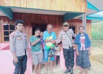 Polsek Kurulu Polres Jayawijaya Sambangi Tokoh Masyarakat, Ajak Warga Jaga Kamtibmas