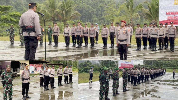 Kapolres Mamberamo Raya Pimpin Langsung Apel Gelar Pasukan dalam Rangka Antisipasi Kalender Kamtibmas Bulan Desember 2025