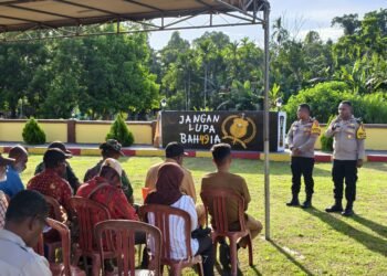 Polsek Bonggo Resmikan Papan Nama Makopolsek dan Fasilitas Pendukung