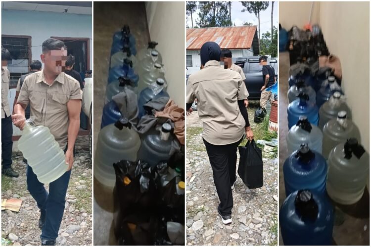 Polres Jayawijaya Lindungi Warga, Amankan Puluhan Galon Miras Ilegal di Wamena