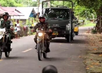 Personel Polres Sarmi dan TNI Gelar Apel Patroli Gabungan di Koramil 1712-01 Sarmi