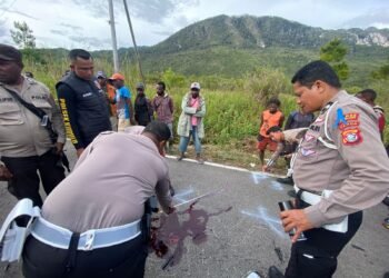 Kecelakaan Lalu Lintas Di Kampung Alona Distrik Usilimo. 1 Meninggal Dunia, 1 Luka-luka