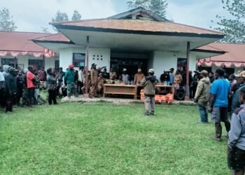 Polres Jayawijaya Laksanakan Pengamanan Penyaluran Dana BLT di 5 Distrik