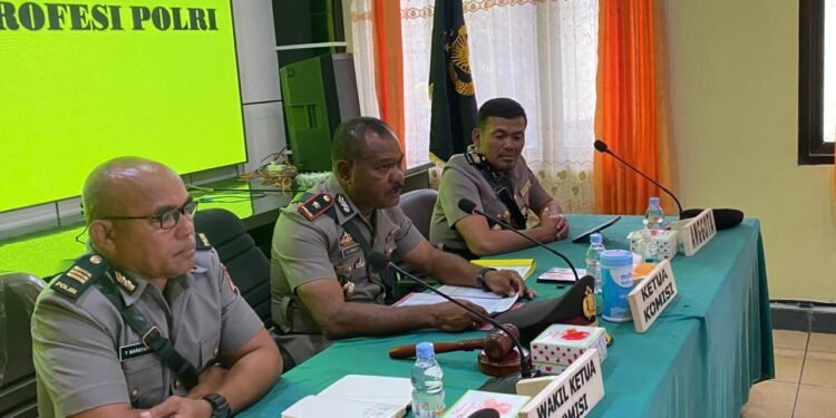 Penegakan Disiplin Internal, Polres Jayawijaya Gelar Sidang Kode Etik
