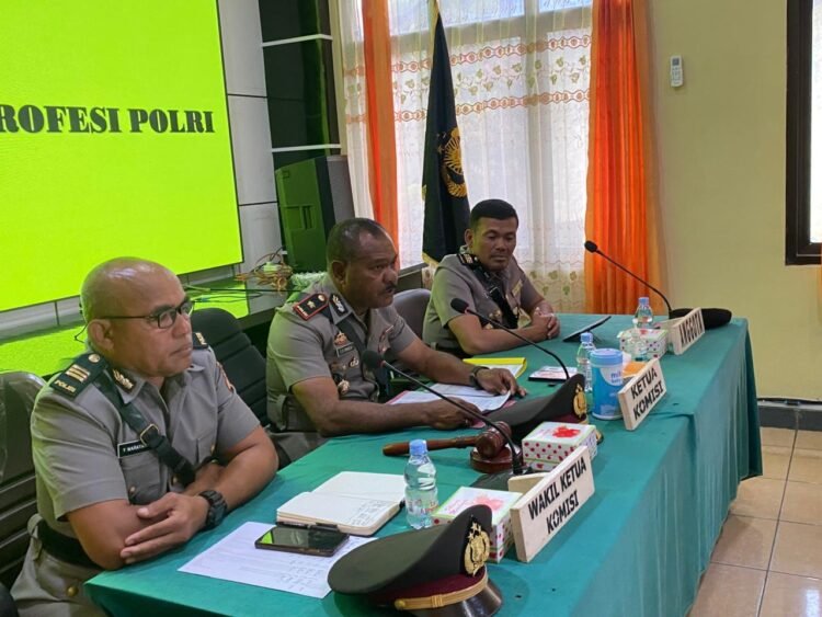 Penegakan Disiplin Internal, Polres Jayawijaya Gelar Sidang Kode Etik
