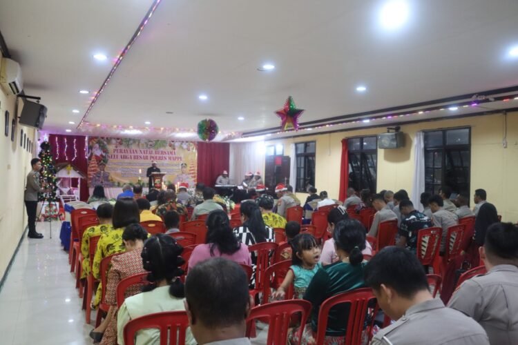 Sambut Suka cita Natal, Polres Mappi Gelar Perayaan Natal Bersama