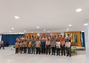 Polres Jayawijaya Hadiri Pelantikan Pengurus Pramuka di Wamena