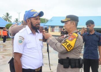 Menandai Dimulainya Pengamanan Nataru, Polres Mappi Laksanakan Apel Gelar Pasuka Ops Lilin Cartenz 2025