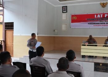 Jelang Natal dan Tahun Baru, Polres Sarmi Gelar Lat Pra Ops Operasi Lilin Cartenz 2025