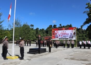 Polres Sarmi Gelar Upacara Hari Ibu ke-97, Teguhkan Peran Perempuan Menuju Indonesia Emas 2045