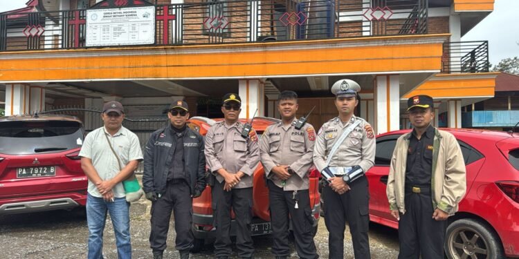 Polres Jayawijaya Amankan Ibadah Natal di Gereja Bethel Indonesia Bethany Wamena