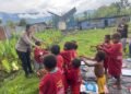 Operasi Rasaka Cartenz 2025, Subsagagas Si Ipar Polres Jayawijaya Hadirkan Pembelajaran Humanis bagi Anak-anak di Wamena
