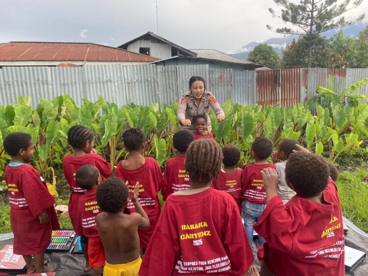 Subsagagas Si Ipar Polres Jayawijaya Dukung Pendidikan Anak Melalui Operasi Rasaka Cartenz 2025
