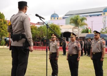 Polres Jayawijaya Gelar Upacara Korps Raport Kenaikan Pangkat Periode 1 Januari 2026
