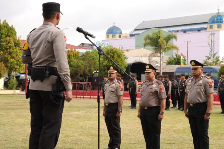 Polres Jayawijaya Gelar Upacara Korps Raport Kenaikan Pangkat Periode 1 Januari 2026