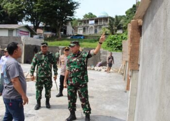 Percepat Progres Pembangunan, Danrem 131/Stg Tinjau KDKMP di Wilayah Kodim 1310/Bitung